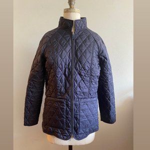 Barbour Navy Quilted Jacket - Size 8